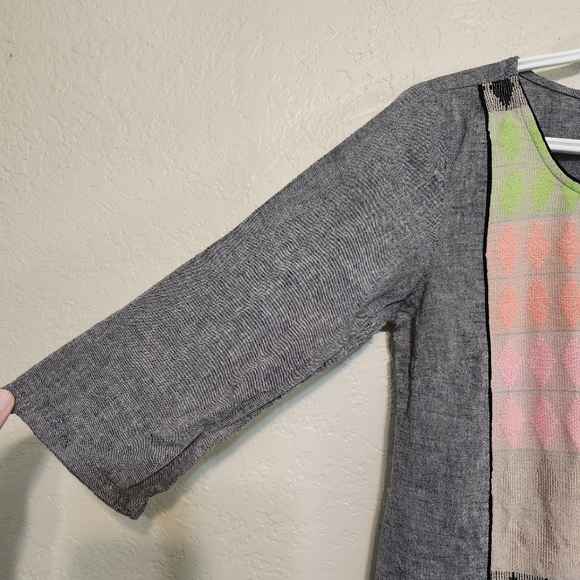 AURELIA Round Neck Printed Straight Kurta Tunic Small - Picture 6 of 10